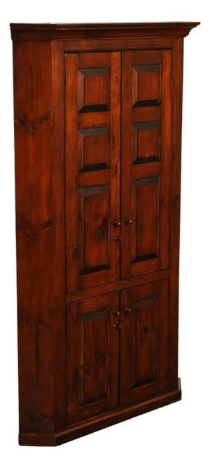 Stephen Von Hohen Farmhouse Pine Corner Cupboard