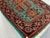 Turquoise Floral Geometric Tribal Wool Runner, 2'9" X 6'7" For Sale - Image 13 of 13