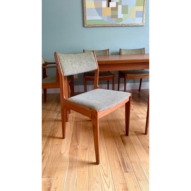 1970s Vintage MCM Danish Teak Dining Set For Sale - Image 5 of 12