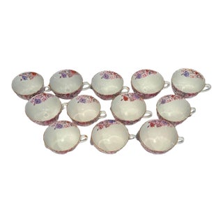 Vintage Spode Copeland's Chelsea Garden Teacups - Set of 12 For Sale