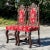 Vintage Gothic Carved Wood Dining Chairs - a Pair For Sale In West Palm - Image 6 of 7