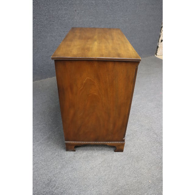 Late 20th Century Kittinger Mahogany Bachelor Chest – Colonial Williamsburg Collection For Sale - Image 10 of 12