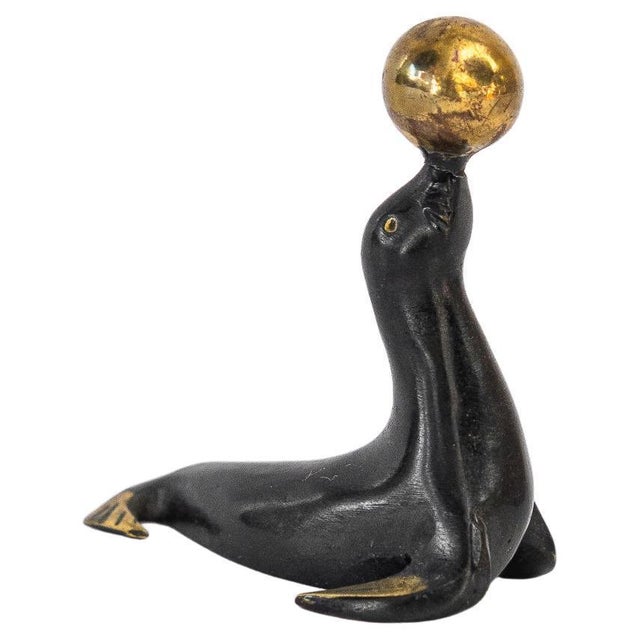 Small Playing Seal Figurine by Walter Bosse, 1950s For Sale - Image 6 of 6