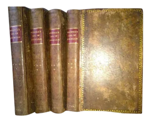 1799 The Life of Samuel Johnson by James Boswell Full Leather Binding- Set of 4