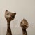 Italian Vintage Pair of Italian Long Neck Ceramic Cat Figurines For Sale - Image 3 of 12