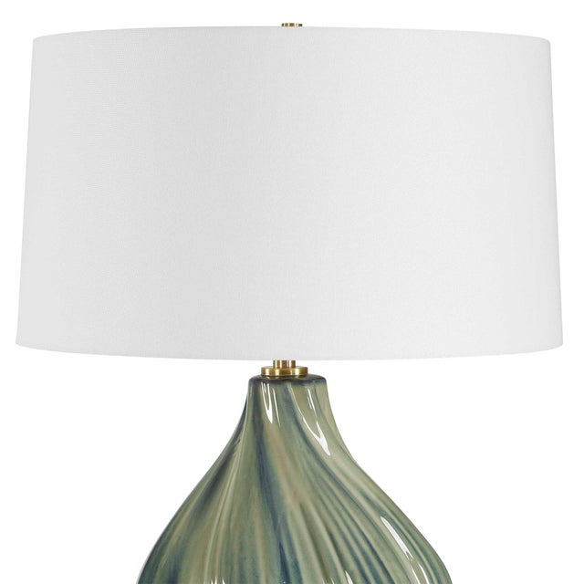 2020s Tausha Green Table Lamp For Sale - Image 5 of 6