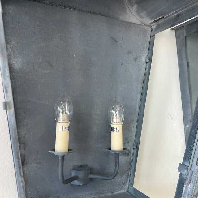 Hector Finch Zeus Wall Lanterns - Set of 8 For Sale - Image 10 of 12