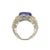 Metal 7.49 Carat Tanzanite Diamond 18k White Gold Ring, Size 6.75 For Sale - Image 7 of 8