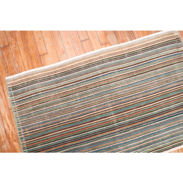 Blue Mid 20th Century Turkish Deco Rug - 2'5" x 3'11" For Sale - Image 8 of 18