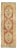 Antique Muted Turkish Floral Runner - 3'5" x 9'2" For Sale