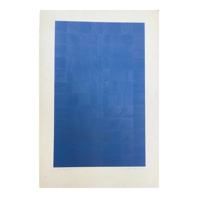 1973 "Blastogenesis #22" Minimalist Acrylic Painting on Board by Dean Drahos For Sale