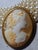 Late 19th Century Victorian Hand-Carved Cameo Brooch, Bacchante Portrait, Gold-Plated Frame, Late 19th Century Antique Jewelry For Sale - Image 5 of 7