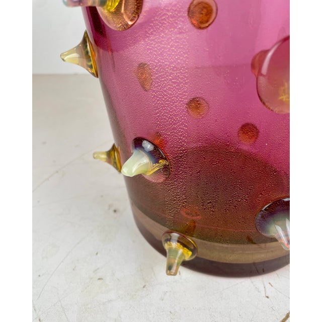 Thorn Spikes Murano Glass Vase by Pino Signoretto, Italy, 1990s For Sale - Image 12 of 18