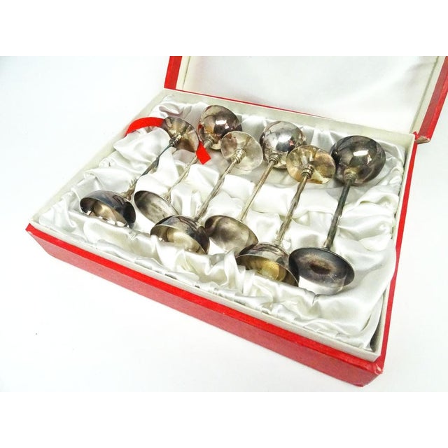 Metal Vintage Polish Liquor Set from Imago Artis, 1970s, Set of 7 For Sale - Image 7 of 7