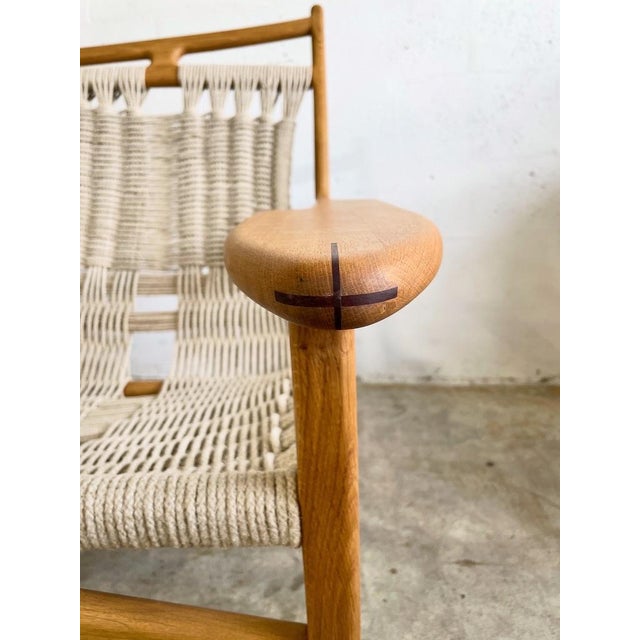 Martin Godsk for Godsk Snedkeri M20 Rope Danish Modern Loveseat or Couch For Sale - Image 4 of 6