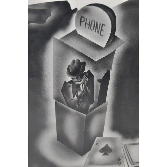 Contemporary D. Rock Vintage Modern Noir Airbrush Painting Urban Art For Sale - Image 3 of 9