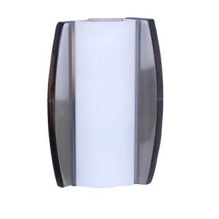 Smoked & Opaline Glass Sconces from Veca, 1970s, Set of 3 For Sale