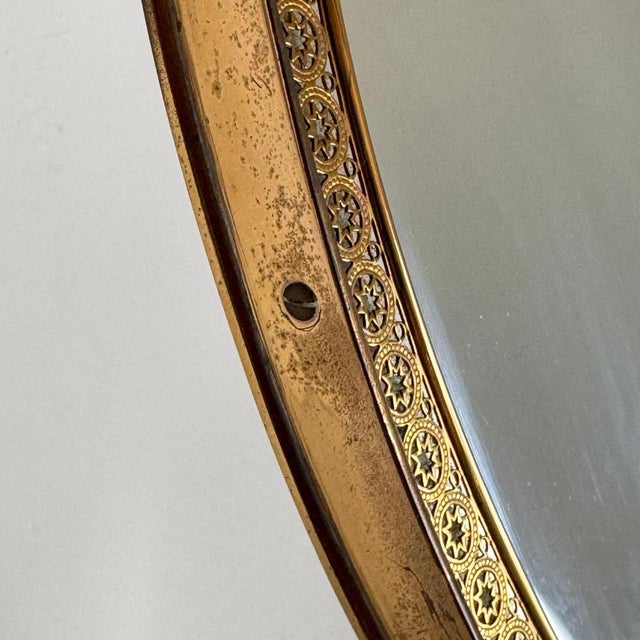 Metal Italian Art Deco Vanity Mirror by Pier Luigi Colli, 1940s For Sale - Image 7 of 18