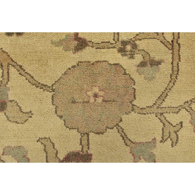 Beige Ziegler Rug 9'4'' X 12'10'' Beige Wool Hand-Knotted Oriental Carpet For Sale - Image 8 of 15