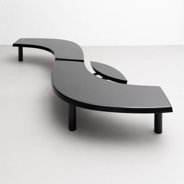 Special Black Edition T22 Table by Pierre Chapo For Sale - Image 9 of 18