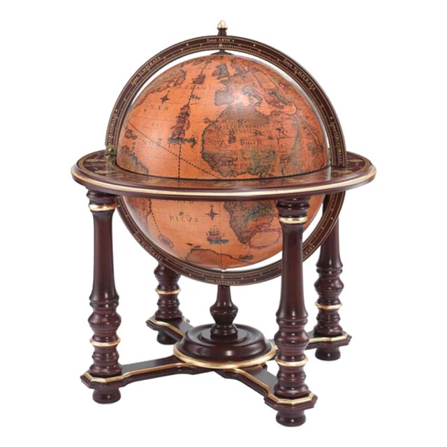 Aphrodite Globe Bar by Zoffoli Mappamondi For Sale