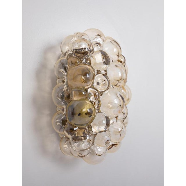 Amber bubble glass sconces by helena tynell, germany. High quality and in very good condition. Cleaned, well-wired. Each...