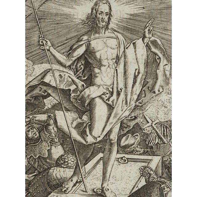 After Dürer, D. Stampelius, Auferstehung Christi, 1580, Copper on Paper For Sale - Image 3 of 5