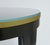 C. 1980's Donghia "Essence" Collection Round Side/End Table Satin Black Lacquer Finish With Brushed Brass Details For Sale - Image 14 of 18