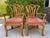 Chippendale Vintage Rattan Fan Back Dining Chairs With Arms — Set of 4 | Palm Beach Regency For Sale - Image 3 of 9