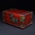 Vintage Redwood Jewelry Box With Combination Lock and Brass Mounts For Sale - Image 4 of 10