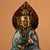 1980s Set of 3 Antique Chinese Gilt Cloisonné Buddhist Triad Statues For Sale - Image 5 of 9