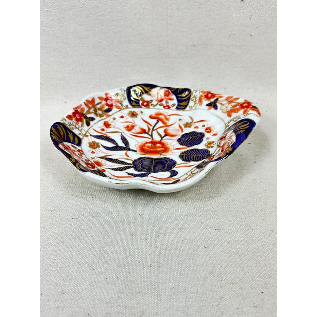 Asian Vintage Asian Floral Serving Dish For Sale - Image 3 of 8