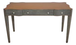 Theodore Alexander Hollywood Regency Snake Skin Desk