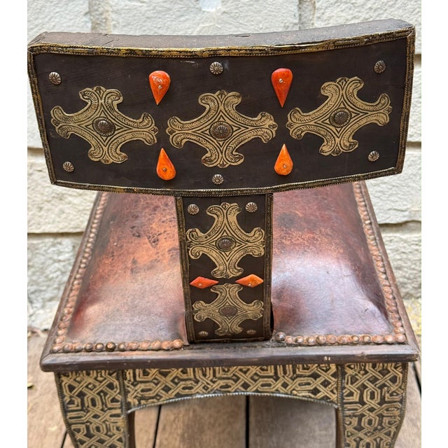 Brown Metal Side Chair, 1930 For Sale - Image 8 of 18