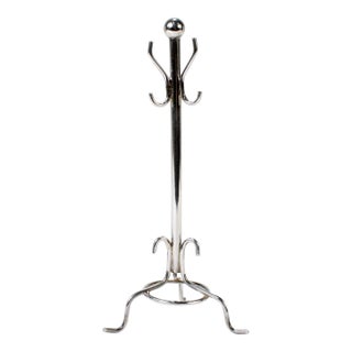 Vintage Signed Sterling Silver Doll House Miniature Coat Rack For Sale