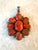 Stunning, large vintage coral and sterling silver pendant. Antique coral used to make vintage pendant.