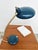 Adjustable Table Lamp in Duck Blue and Gold Metal, 1960s For Sale - Image 6 of 10
