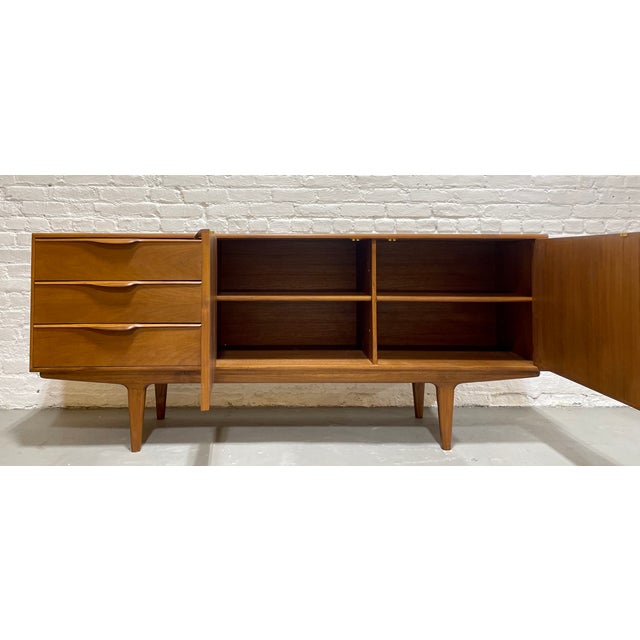 Funky Sculptural Mid Century Modern Styled Credenza | Teak Media Stand | Handmade Sideboard For Sale - Image 4 of 13