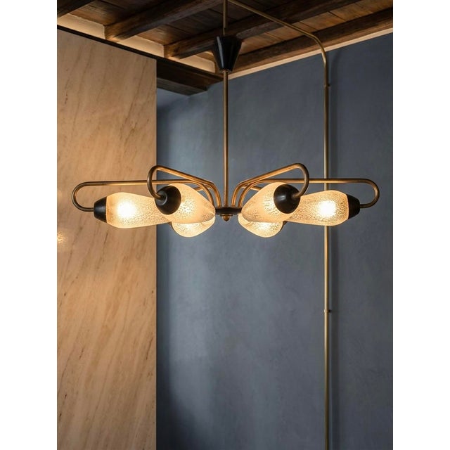 1950s Lampadario Di Design Francese, Francia AnnI For Sale - Image 6 of 6
