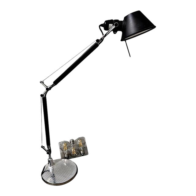 Authentic Artemide Tolomeo Mini Table Lamp W/Aluminum Base For Sale