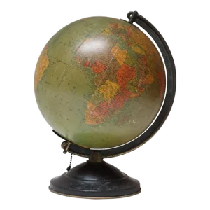 Vintage Petite Illuminated Glass Precision Globe by Replogle
