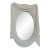 Revelation Modern Hollywood Regency Style White Swag Wall Mirror For Sale