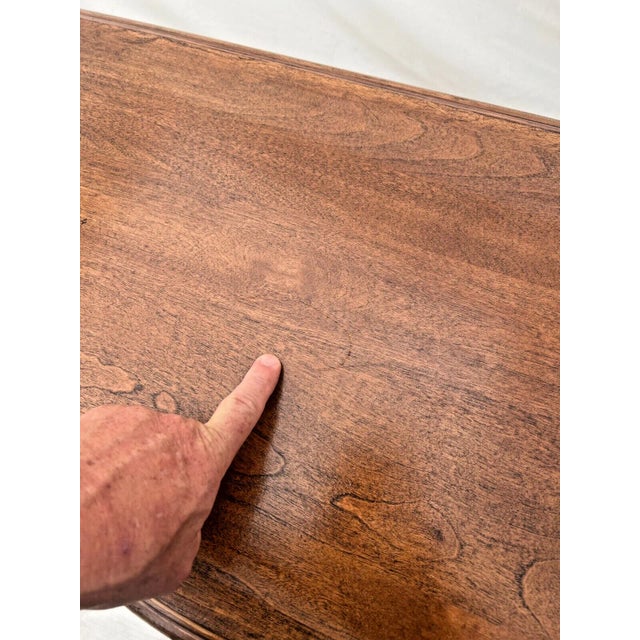 Wood Ethan Allen Sofa Table Console French Country Factory Painted Distressed 26-9301 For Sale - Image 7 of 11