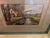 Vintage Mid-Century European Canal Landscape Painting With Bridge & Cottage, Framed For Sale - Image 4 of 8