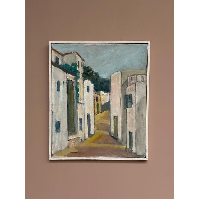 Arne Schultzberg, Street Scene, 1950s, Oil Painting on Canvas, Framed For Sale - Image 5 of 15