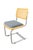 Vintage Bauhaus Chair in Chrome, Raffia and Fabric, 1980s For Sale - Image 9 of 9
