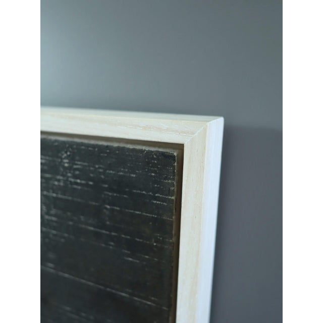 Contemporary 'Geometric Collage in Dark Brown' Original Mixed Media Painting by British Artist Dave Boyd, Framed For Sale - Image 6 of 9