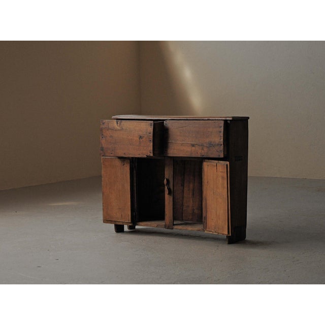 Primitive Mountain Cabinet in Wood, Spain, Early 20th Century For Sale - Image 10 of 18
