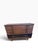 1960s Custom Reimagined Bassett Mid-Century Modern Dresser | Vintage Oak Geometric Credenza | Matte Black Natural Wood Tuxedo Sideboard Buffet For Sale - Image 5 of 11