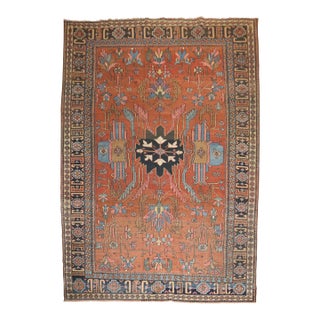 Antique Zabihi Collection Persian Heriz Rug For Sale